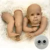 Bonecas de 24 polegadas renasceram a criança boneca Maggi Bebe Reborn Vinyl Doll Kit inacabado Pescos em branco não pintados