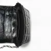 Nya ankomster Shiny Design Pu Leather Crossbody Påsar för kvinnor Small Flap Lady Shoulder Bag Lady Handbagsquality F1XV#