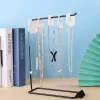 Necklaces Metal Earring Necklace Jewelry Display Stand Storage White Black Earring Jewelry Organizer Holder Store Home Decor Woman Gifts