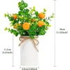 Fleurs décoratives 2pcs Plastique Centrages artificiels écologiques en plastique élégant à faible entretien facile à nettoyer