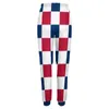Женские штаны Американский флаг США беггер красный белый синий шахма