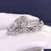 Ringar handgjorda 10k guld 4mm labb moissanite ring 925 sterling sier smycken engagemang band för kvinnor parti tillbehör gåva droppe leverera dhlpr