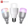 제어 Yeelight Colorful Bulb E27 Smart App Wi -Fi 원격 제어 스마트 LED 조명 RGB/화려한 온도 로맨틱 램프 전구