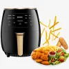 Fryers 4.5L Air Fryer Pover Ovl Free Free Healthy Pilor с Smart Touch LCD 1500W Цифровой тостер запекать жаркое разогреть и посудомоечную машину