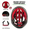 Światła Queshark Mężczyźni Kobiety Wielka rozmiar Ultralight Cycling Helmet MTB Rower Rower Motorcycle Rowing Wyjmowany obiektyw Saże Cap QE120