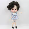 Dolls Icy DBS Blyth Doll 1/6 speelgoed Witte huid Joint Body BJD Zwart haar Mat gezicht met wenkbrauw Custom Doll 30cm