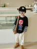 T-shirts kinderkleding jongens luminescerende t-shirt lange mouw herfstkleding 2022 boytshirt kinder nep twaals twaals bodem shirts