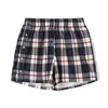 Kvinnors shorts Puloru Mid Elastic Band Wide Leg for Women Summer Retro Plaid Fashion Bottoms Lounge Short Pants Streetwear