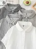 Camisas masculinas Verão Camisa de algodão dupla de camada dupla fina