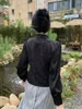Etnische kleding 2024 retro trend Chinees stijl shirt elegant feest dame blouse jacquard diagonale voorste spits stand kraag cheongsam top