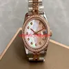 2023 Top Lady Watch 31mm 126284 스테인레스 스틸 다이아몬드 베젤 주빌리 자동 기계식 방수 사파이어 대통령 WR245I