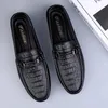 Casual schoenen Loafers Heren Handgemaakte Echte lederen slip op Driving Flats comfortabele mocassins mannelijke jurk schoenen