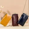 Bolsos de noche Fashion Women Mini Crossbody Bag Bag Bags Clips Phone Pocket Femenina Femenina Femenina Damas Pequeño Puente de cuero de vaca hombro