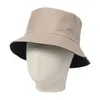 Berets unisex bawełniana czapka wiadra dwa z boku kobiety letnie filta przeciwsłoneczne Panama Mężczyźni na świeżym powietrzu Fisherman Beach Cap boonie sunhat