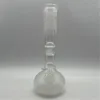 13.77 inch sandblasting Bend pipe Beaker Glass Bong 19mm Joint with Downstem and Bowl