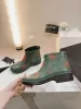 Designer laarzen lange buis rubberen dames vintage casual rubberen regenschoenen voor regen laars korte regenschoenen debossed laarzen rubber lage top kort enkel Australië