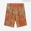 High -end Buurberlyes kostuums voor vrouwen mannen zomer nieuwe zijden bedrukte heren casual strandbroek shorts senior merk casual zomer designer shorts