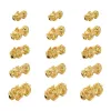 Strands 50Pcs Real 24K Gold Plated Alloy Beads Pixiu Chinese Character Cai Lucky Beads Charms For DIY Handmade Bracelet Jewelry Making