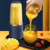 Juicers Portable Mixer Bottle Electric 6-Blade Multifunktionell juice Juicer Färsk juice Smoothie Mixer Ice Glass Food Processor