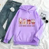 Sudadera con capucha para mujeres San Valentín Coffee Sweatshirt for Women Lindo de manga larga Amante de la tripulación Valentín Regalo Girls Clothing