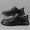 Casual Shoes High Quality Men Genuine Leather Versatile Men's Fashion Brand Man Oxford Lace Up Formal Dress Footwear