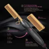 Comb Hair Straightener Heat Pressing Combs Portable Ceramic Curling Iron for Beard Wigs Wet and Dry Styling Tools 240418