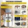 Máquinas vevor 50l lua luar ainda destilador de álcool com bomba de água Stainless Copper Diy Home Brew Etanol Wine Oil Essential Brewing Kit