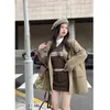 Women's Suits Spring/Summer Plus Size Retro Casual Short Blazer Coat Commuter Solid Color Loose Single Breasted Pocket Suit Jackets