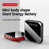 50000mAh LED Affichage numérique Portable Mini Power Bank Mirror Screen Powerbank Battery Pack Powerbank pour les téléphones mobiles 240419