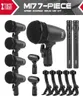 Xtuga Mi7p 7piece Dynamic Drum Mic Kit Whole Metal Kick Bass Tomsnare Cymbals Microphone Set Drums 2106108981705