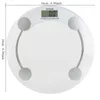 1pc Échelle circulaire transparente intelligente électronique précis et perte de poids saine Dispositif de pesée humain 240419