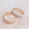 Anel de casamento dele e dela para casais, 8mm Men Women Marriage Alliance Dubai Gold Color Emery Jóias Big USA Tamanho 14 15