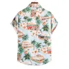 Mens Hawaiian Shirt Short Sleeve Button Down Shirts Tropical Summer Beach Shirts Casual Floral Aloha Shirts