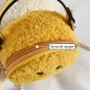 Bags 2023 Korean Edition Baby Kids Smile Shoulder Bag Crossbody Smiley Woollen Handbag Fashion Purse Girls Tote Pocket for Children