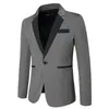 Abiti da uomo in forma slim cod sola pettinetta giacca squisita giacca autunnale di alta qualità di colore casual di alta qualità
