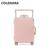 Bagage Colenara 20 "24" 26 "28 tum rullande bagage Ny aluminiumram Business Trolley Case Universal Boarding Box With Wheels resväska