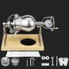 Fabricantes 280ml 360ml 380ml Máquina de pipoca manual aberta Flame Popcorn Expander Stainless Steel Mini Pipcorn Machine Manual Pipcorn Maker