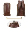 Bags Luufan Featured Men's Genuine Leather Travel Bag 4 Use Multifunction Travel Backpack Male Laptop Bagpack Unique Men Shoulder Bag
