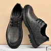 Casual schoenen Heren echt lederen retro -stijl schoeisel modeontwerper Oxford Leisure Walk Male Business Sneakers