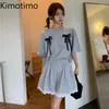 TRABALHO FEMNIMENTO TRABALHO DE KIMOTIMO Casual 2 Peças roupas femininas