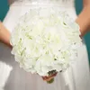 Faux Floral Greenery Silk Hydrangea Artificial Flowers Hydrangea Heads with Stems for Home Wedding Decoration 10 PCS T240422