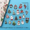 Randomly Mix 2040100Pcs Enamel Christmas Charms Snowman Santa Tree Reindeer Pendant For DIY Jewelry Making Accessories 240408