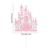 Fournions de fête 5pcs Castle Princess Cake Topper pour les gâteaux d'anniversaire Décoration Anniversaire de mariage Baby Shower Baking Decor