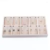 Sachets de bijoux Top Arrivée Plateau en bois Organisateur de boucles d'oreilles Bracelettes Bracelets Choker Colliers Pendants Rangement Assiette vintage