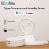 Kontrola Woolley Zigbee 3.0 Smart Temperatura i czujnik wilgotności Zigbee Smart Home Monitor dla Zigbee Gateway Alexa Google