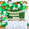 Feestdecoratie Huiran Green Ballonnen Arch Kit Safari Jungle Baloon Verjaardagsdecor Kids Dierslang Baby Shower