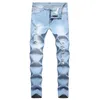 Fashion Spring Skinny Stretch Holes Men Jeans Trousers Male Distressed Ripped Jogging Pencil Denim Pants 240417