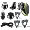 Shavers 5in1 Kit de toilettage Rasoir électrique pour hommes Machine de rasage à tête chauve humide pour hommes Razor électrique Razor Rechargeable