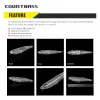 Accessori 10pcs esche rigide vuote 87 mm/3,4 "8,5 g/0,3 once esche da pesca galleggianti, non dipinte