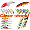 Accessoires Wobblers Fishing Lure Floating Swing Floating Artificial Bionic Crank Lures de pêche en mer Lesres Lures aléatoires de pêche à glace